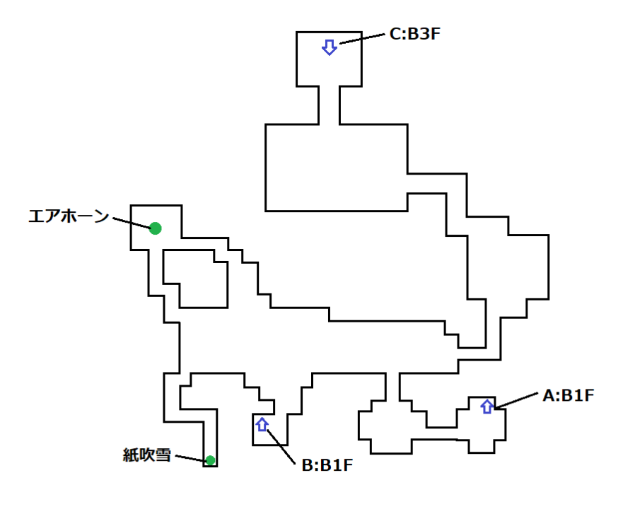 ナラクB2F地図